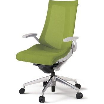 アクトチェア 固定肘 ハンガー ランバーサポートなし アルミミラー脚 メッシュJV ナイロンキャスター<配送時組立サービス付> - イトーキ