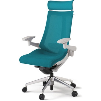 アクトチェア エクストラハイバック 可動肘 ハンガー ランバーサポート付 アルミミラー脚 メッシュJV ウレタンキャスター<配送時組立サービス付> - イトーキ