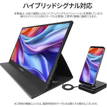 液晶ディスプレイ 17.3型/1920×1080/miniHDMI×1、USB-C×2/ブラック/スピーカー有/2年保証 JAPANNEXT
