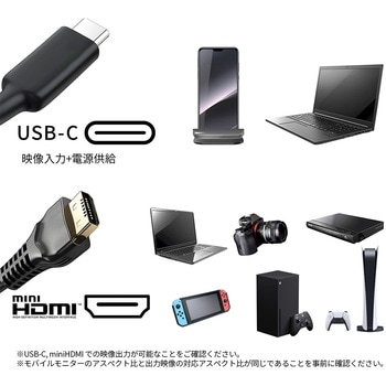 液晶ディスプレイ 17.3型/1920×1080/miniHDMI×1、USB-C×2/ブラック/スピーカー有/2年保証 JAPANNEXT