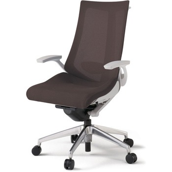 アクトチェア 固定肘 ハンガー ランバーサポート付 アルミミラー脚 メッシュJV ウレタンキャスター<配送時組立サービス付> - イトーキ