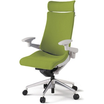 アクトチェア エクストラハイバック 可動肘 ハンガー ランバーサポートなし アルミミラー脚 クロスPS ウレタンキャスター<配送時組立サービス付> - イトーキ