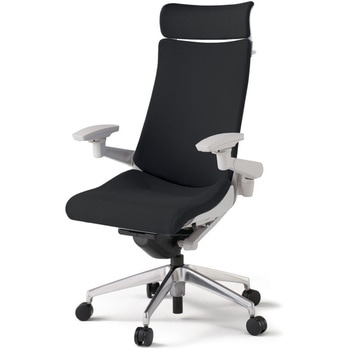 アクトチェア エクストラハイバック 可動肘 ハンガー ランバーサポートなし アルミミラー脚 クロスPS ウレタンキャスター<配送時組立サービス付> - イトーキ