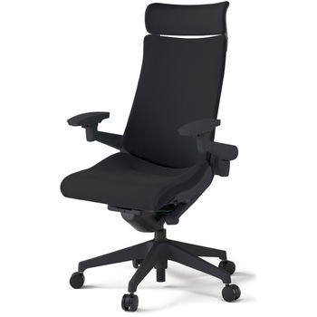 アクトチェア エクストラハイバック 可動肘 ランバーサポート付 樹脂脚 クロスPS ナイロンキャスター<配送時組立サービス付> イトーキ