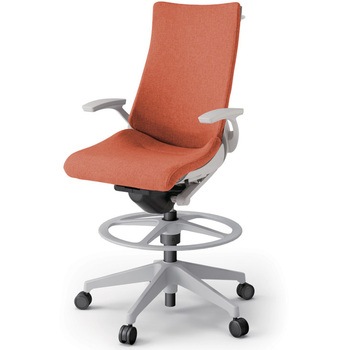 アクトチェア ハイポジションタイプ 固定肘 ハンガー ランバーサポートなし 樹脂脚 クロスSA<配送時組立サービス付> - イトーキ