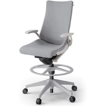 アクトチェア ハイポジションタイプ 固定肘 ハンガー ランバーサポートなし 樹脂脚 クロスSA<配送時組立サービス付> - イトーキ