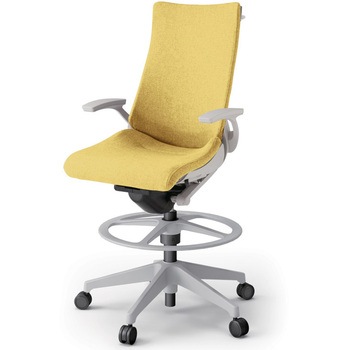 アクトチェア ハイポジションタイプ 固定肘 ハンガー ランバーサポートなし 樹脂脚 クロスSA<配送時組立サービス付> - イトーキ