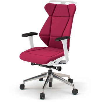 フリップフラップチェア 可動肘 ハンガー ランバーサポート付 アルミミラー脚<配送時組立サービス付> イトーキ