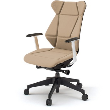 フリップフラップチェア 固定肘 ランバーサポート付 樹脂脚<配送時組立サービス付> - イトーキ