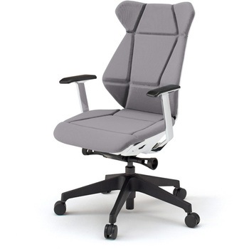 フリップフラップチェア 固定肘 ランバーサポート付 樹脂脚<配送時組立サービス付> イトーキ