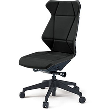フリップフラップチェア 肘なし ランバーサポートなし ビニールレザーDG 樹脂脚 ナイロンキャスター<配送時組立サービス付> イトーキ