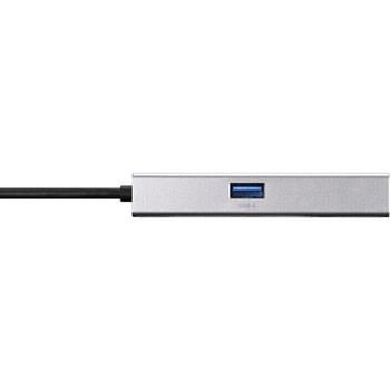 Giga対応 USB-A LANアダプターハブ付 シルバー BUFFALO(バッファロー)