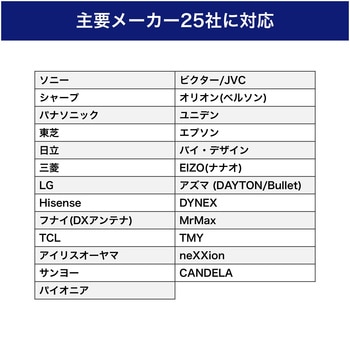 抗菌アプリボタンテレビリモコン 主要メーカー25社対応 オートサーチ機能でメーカー簡単設定 ELPA