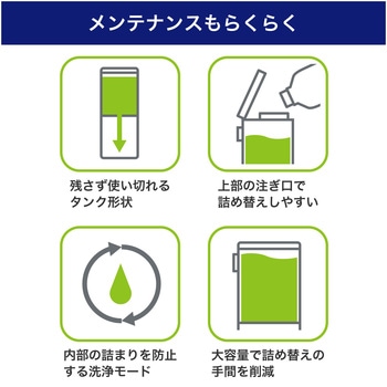 壁掛けディスペンサー ミスト 大容量650mlタンク タッチセンサー式 ラクラク電池交換 防水性能(IPX4) ELPA