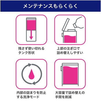 壁掛けディスペンサー 泡  大容量650mlタンク タッチセンサー式 ラクラク電池交換 防水性能(IPX4) ELPA
