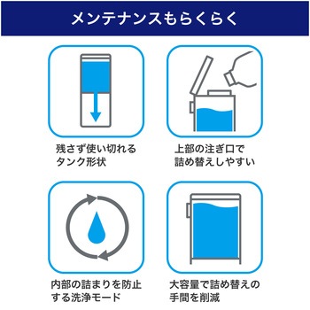 壁掛けディスペンサー 液体  大容量650mlタンク タッチセンサー式 ラクラク電池交換 防水性能(IPX4) ELPA