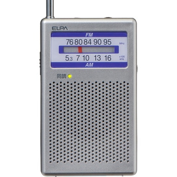 AM/FMポケットラジオ デジタル同調式 防災用常備ラジオ ELPA