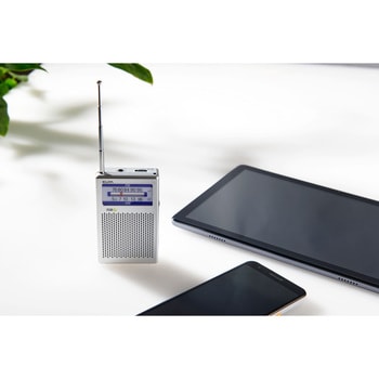 AM/FMポケットラジオ デジタル同調式 防災用常備ラジオ ELPA