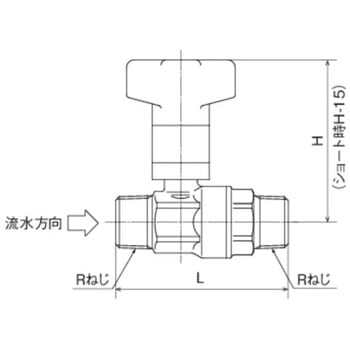 CB4型 逆止弁付ボールバルブ オンダ製作所