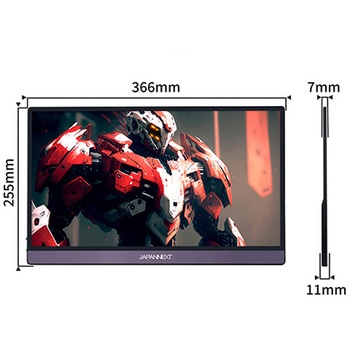 ゲーミング液晶ディスプレイ 15.6型/1920×1080/HDMI×1、USB-C×2/ブラック/スピーカー有/2年保証 JAPANNEXT