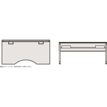インクルード ダブルオペレーションデスク 配線口タイプ 単体型<配送時組立サービス付> イトーキ
