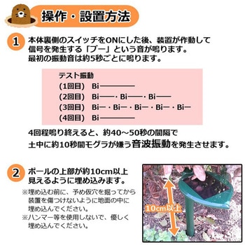 ソーラーもぐらブロック H-201 グリーンクロス