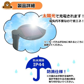 ソーラーもぐらブロック H-201 グリーンクロス