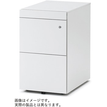 インステート ワゴンA4・2段・ペントレイ引出し ゼロリセットダイヤル錠 レギュラーD615 キャスターロック付<配送時組立サービス付> イトーキ