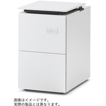 インステート レベルアップワゴンA4・2段 ゼロリセットダイヤル錠 キャスターロック付<配送時組立サービス付> イトーキ