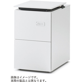 インステート レベルアップワゴンA4・2段 ゼロリセットダイヤル錠 キャスターロック付<配送時組立サービス付> イトーキ