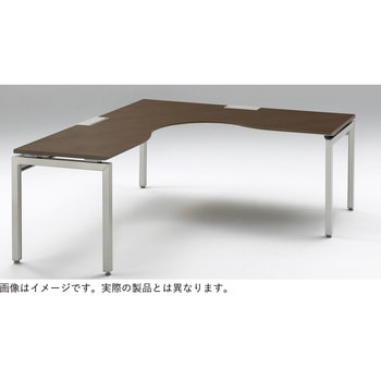 インステート 90度オペレーションテーブル 平エッジ 左凸 1600×1200<配送時組立サービス付> イトーキ