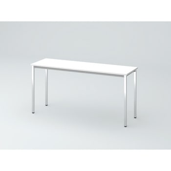 オリゴテーブル ホワイトボード天板 角型 1500×450 4本角脚(メッキ脚)<配送時組立サービス付> イトーキ