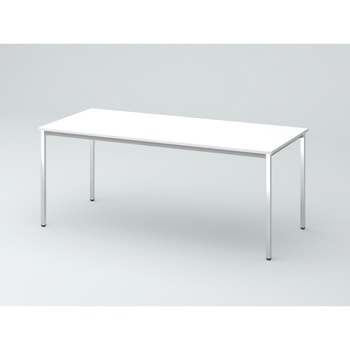 オリゴテーブル ホワイトボード天板 角型 1800×700 4本角脚(メッキ脚)<配送時組立サービス付> イトーキ