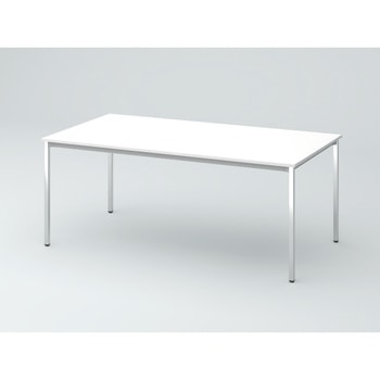 オリゴテーブル ホワイトボード天板 角型 1800×900 4本角脚(メッキ脚)<配送時組立サービス付> イトーキ