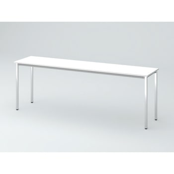 オリゴテーブル ホワイトボード天板 角型 2100×450 4本角脚(メッキ脚)<配送時組立サービス付> イトーキ