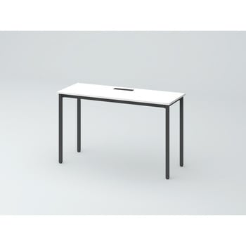 オリゴテーブル ホワイトボード天板(配線キャップ) 角型 1200×450 4本角脚<配送時組立サービス付> イトーキ