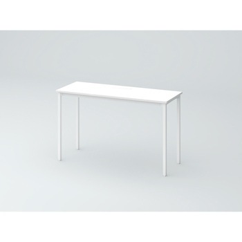 オリゴテーブル ホワイトボード天板(配線キャップ) 角型 1200×450 4本角脚<配送時組立サービス付> イトーキ