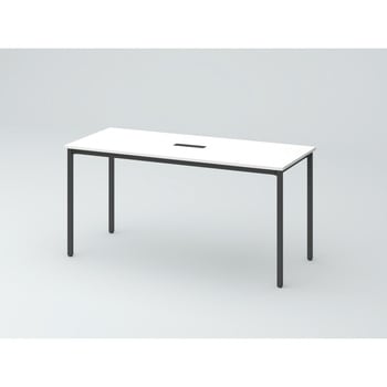 オリゴテーブル ホワイトボード天板(配線キャップ) 角型 1500×600 4本角脚<配送時組立サービス付> イトーキ