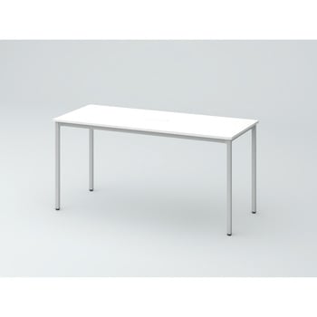 オリゴテーブル ホワイトボード天板(配線キャップ) 角型 1500×600 4本角脚<配送時組立サービス付> イトーキ