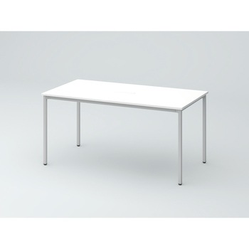 オリゴテーブル ホワイトボード天板(配線キャップ) 角型 1500×750 4本角脚<配送時組立サービス付> イトーキ