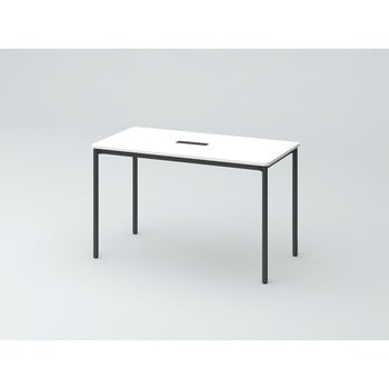 オリゴテーブル ホワイトボード天板(配線キャップ) 角型 1200×600 4本丸脚<配送時組立サービス付> イトーキ