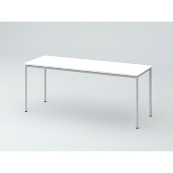 オリゴテーブル ホワイトボード天板(配線キャップ) 角型 1800×600 4本丸脚<配送時組立サービス付> イトーキ