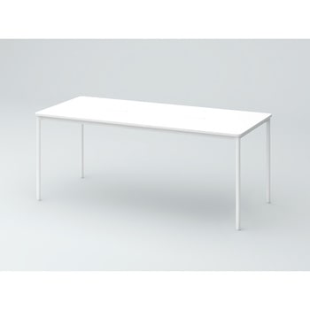 オリゴテーブル ホワイトボード天板(配線キャップ) 角型 1800×750 4本丸脚<配送時組立サービス付> イトーキ