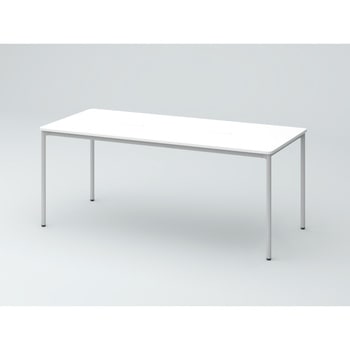 オリゴテーブル ホワイトボード天板(配線キャップ) 角型 1800×750 4本丸脚<配送時組立サービス付> イトーキ