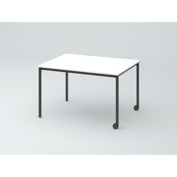 オリゴテーブル ホワイトボード天板 角型 1200×900 4本角脚 片側キャスター<配送時組立サービス付> イトーキ