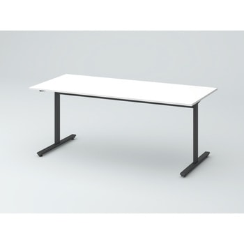 オリゴテーブル ホワイトボード天板 1800×750 T字脚 片側キャスター<配送時組立サービス付> イトーキ