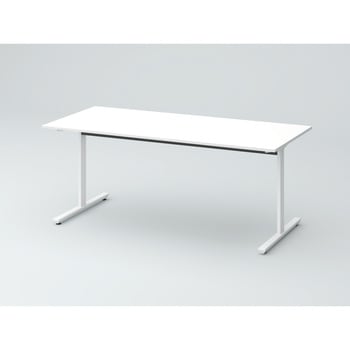 オリゴテーブル ホワイトボード天板 1800×750 T字脚 片側キャスター<配送時組立サービス付> イトーキ