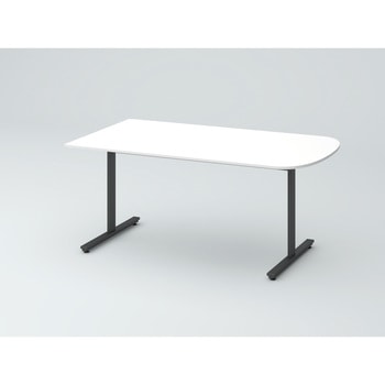 オリゴテーブル ホワイトボード天板 片R 1500×900 T字脚<配送時組立サービス付> イトーキ