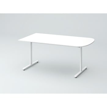 オリゴテーブル ホワイトボード天板 片R 1500×900 T字脚<配送時組立サービス付> イトーキ