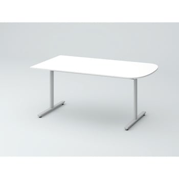 オリゴテーブル ホワイトボード天板 片R 1500×900 T字脚<配送時組立サービス付> イトーキ